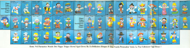 catalogo completo dei personaggi Flippo Trippo